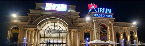 Atrium Trade Centre Exterior Night View